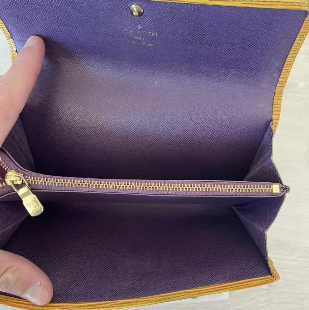 Louis Vuitton Yellow / PurpleEpi long Wallet - Picture 3 of 4